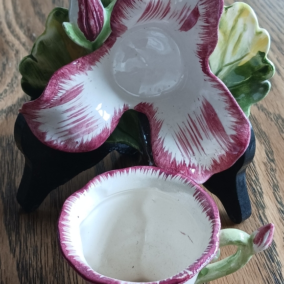 Chadwick Vintage Porcelain Pink Rose Flower Teacup and Saucer - Picture 4 of 7